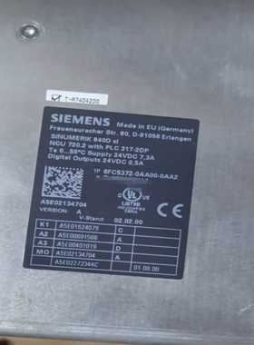 西门子SINUMERIK840DslNCU720.2--议价商品