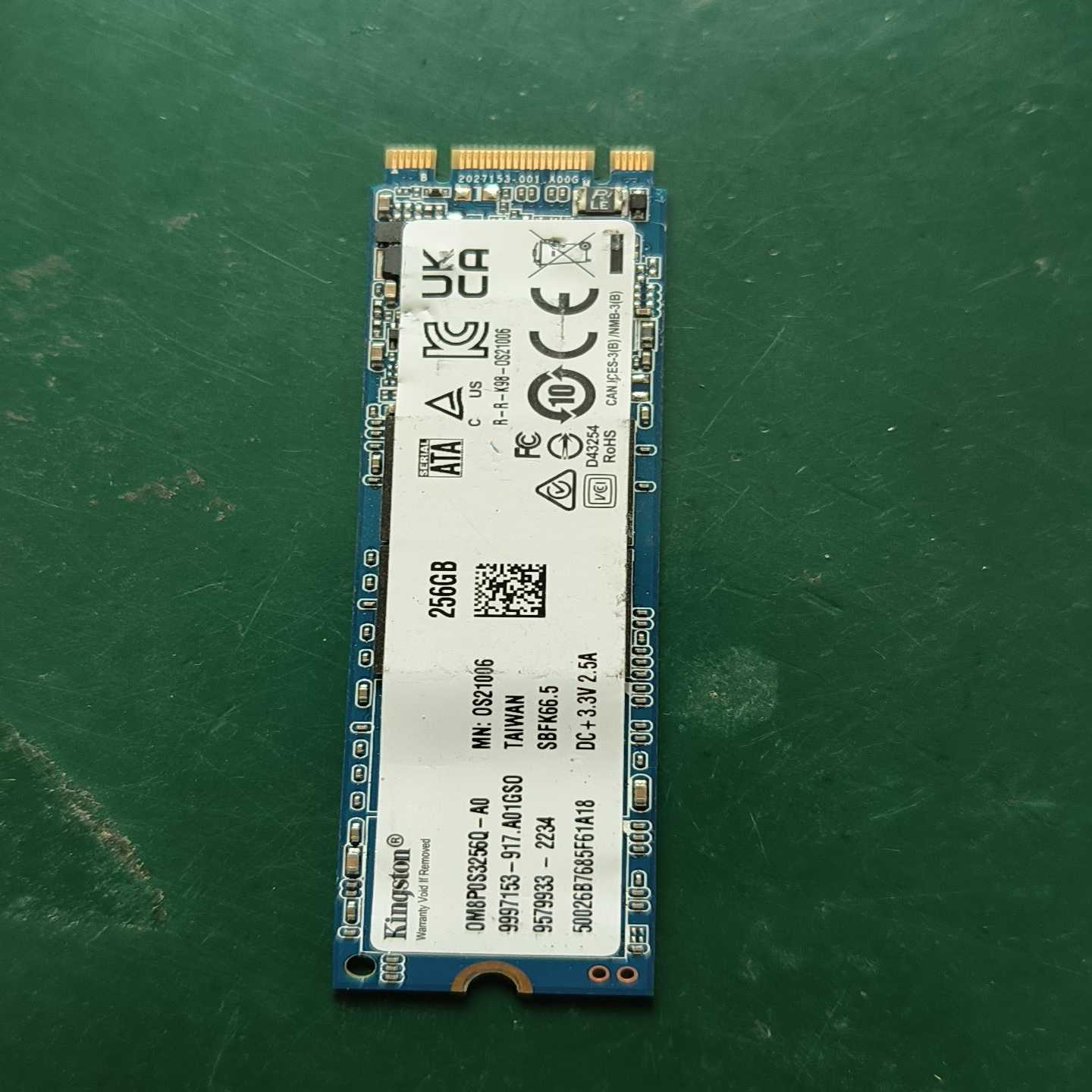 金士顿256G固态硬盘，M.22280规格，NVMe协议，--议价商品图片