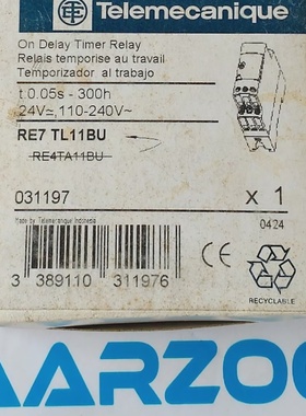 1Pz Nuovo Telemecanique RE7TL11BU Rel Di Ritardo