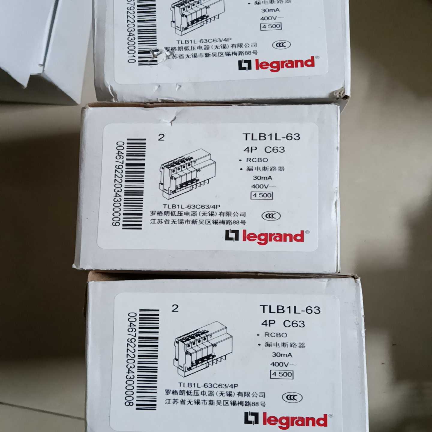 legrand罗格朗漏电保护器TLB1L-634P--议价商品