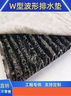 波形排水网垫W型排水垫复合隔离垫M型挡土墙麦克排水垫1061型
