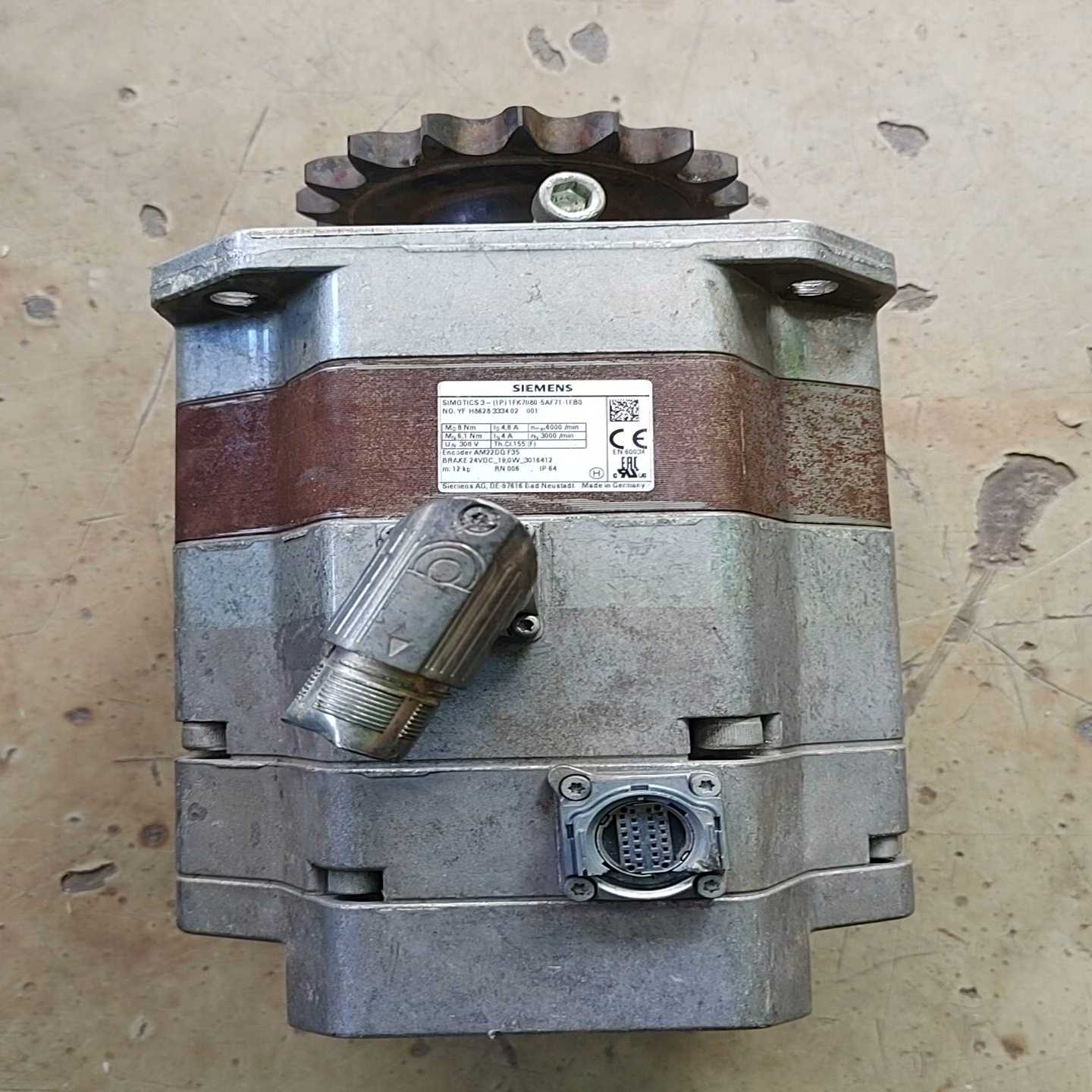 议价西门子伺服电机1FK7080-5AF7-1FB0，带刹车，刹