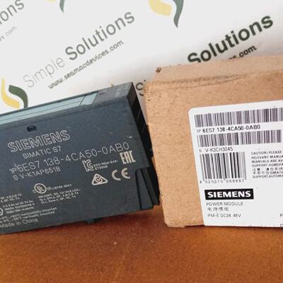 1PC Siemens 6ES71384CA500AB0 SIMATIC S7 Power Module 2448VDC