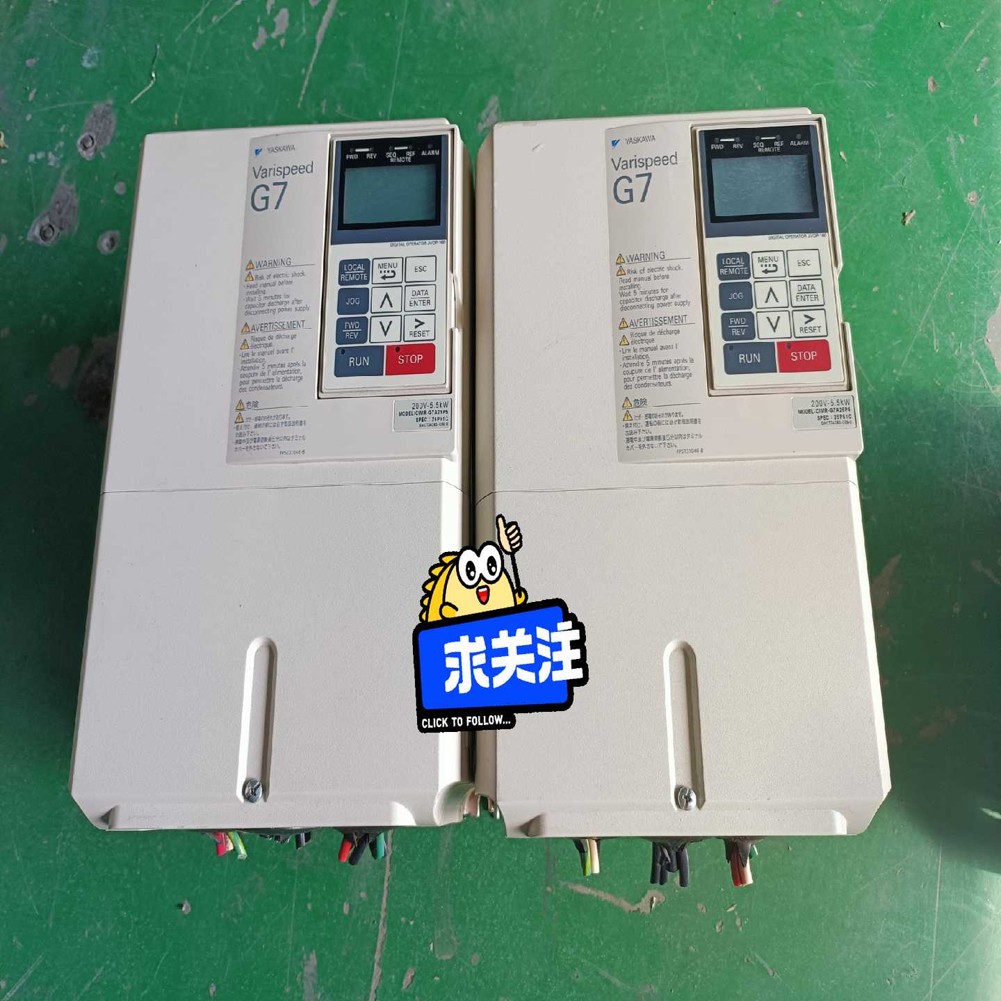 议价安川变频器I-7255拆机8成新安川适用