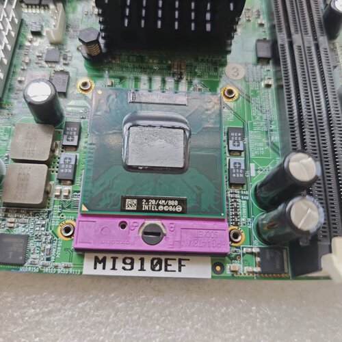 询价/新汉工控机设备主板MI910EF带CPU成色新