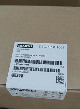 议价6EP1336-2BA10 SITOP PSU100S 20 A 调节型电源6EP13362BA10