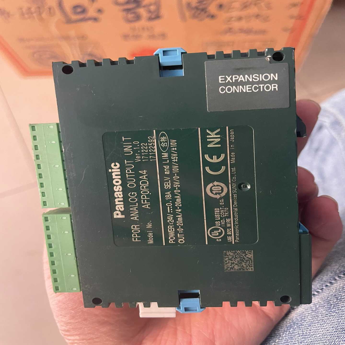 松下PLC模块AFPORDA4，拆机货，图片是实物拍摄的，--议价商品
