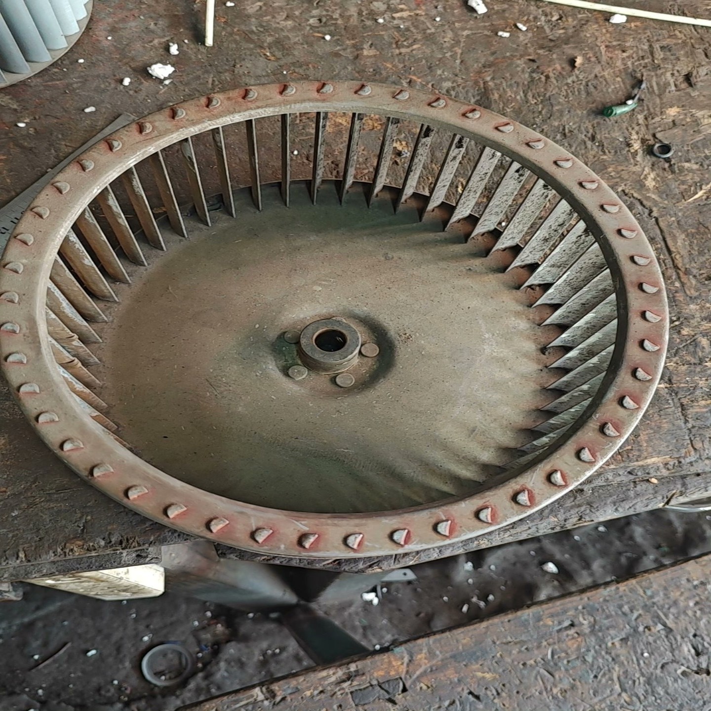 【请询价】烫台电机铁叶轮外径280mm高度大约125mm内孔16