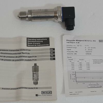 WIKA P30 Prcision Pression Transmetteur PN 14037010 02.5 Bar