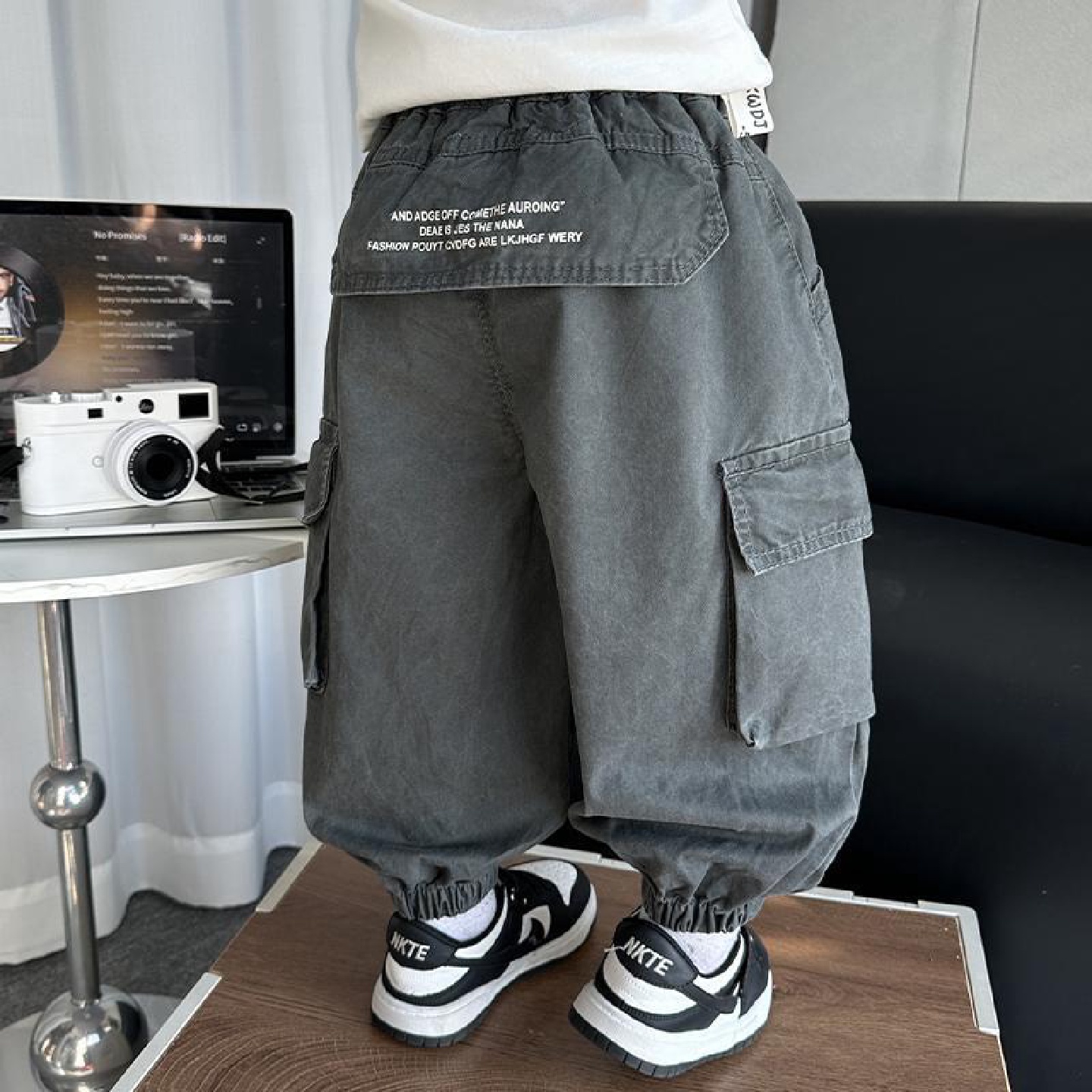 男童裤子春秋装2025新款洋气宝宝长裤儿童酷帅工装裤男童休闲裤潮