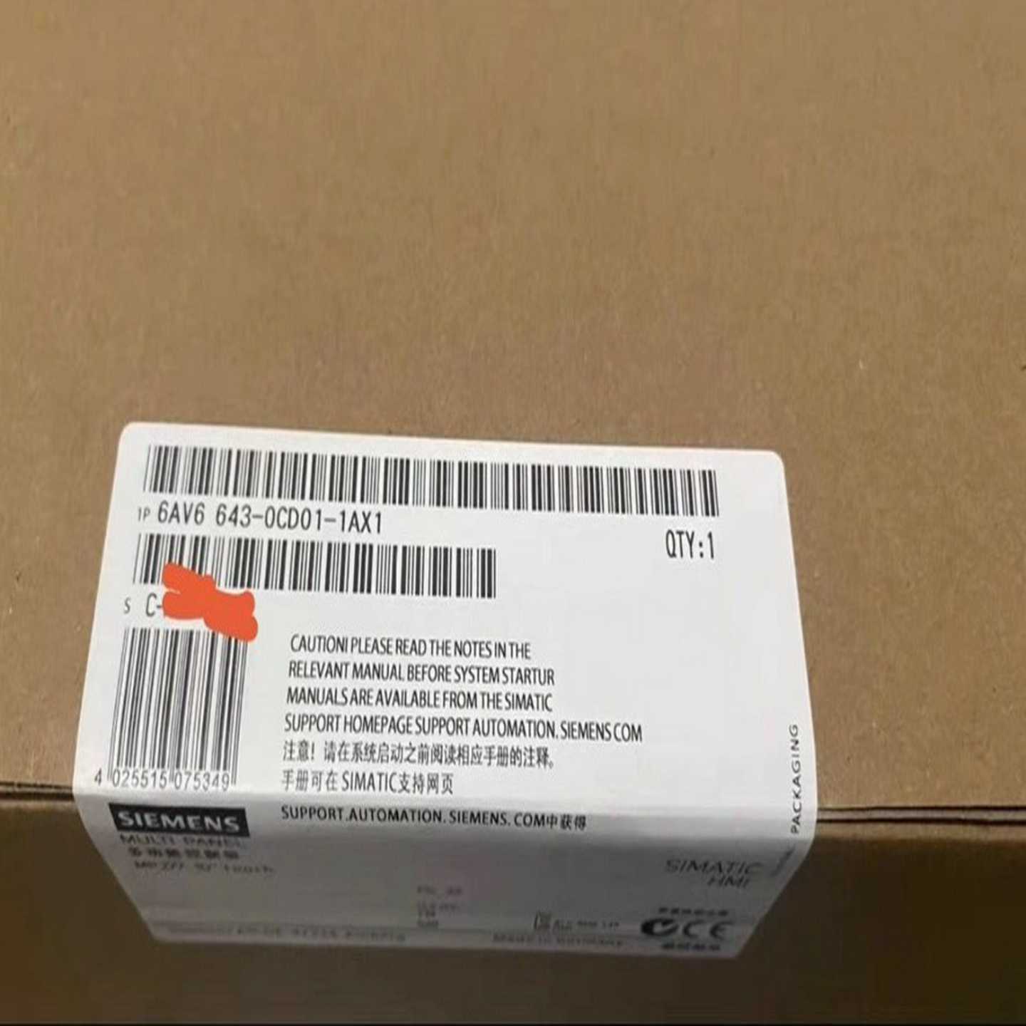 （请询价）触摸屏6AV6643-0CD01-1AX1，实物拍摄