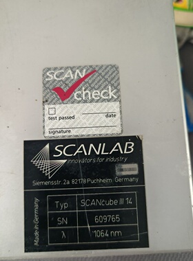 德国进口SCANLAB振镜SCANcubeIII14议价