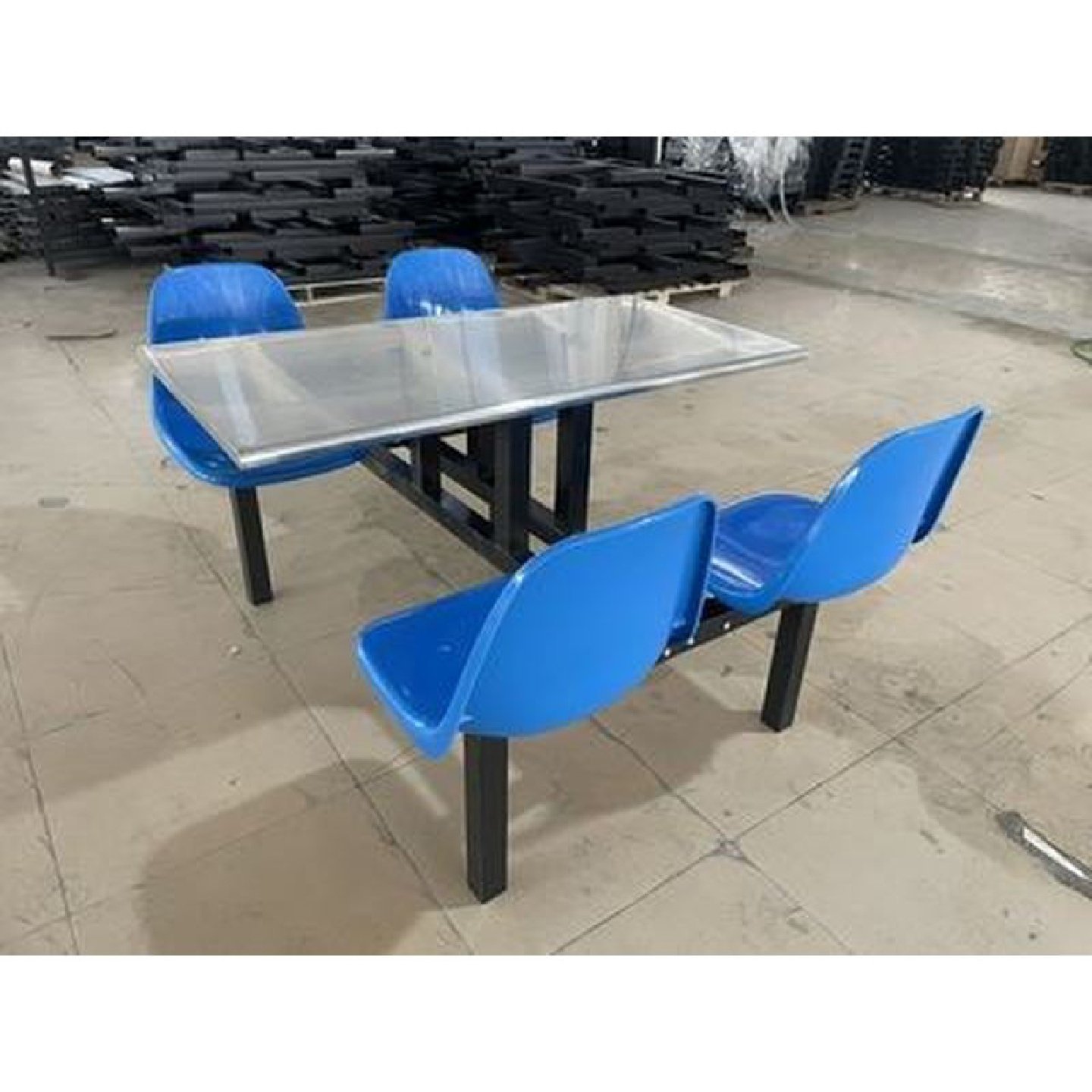 学校不锈钢食堂餐桌椅组合学生员工地厂饭堂4人8人连体快餐桌定制,住宅家具,不锈钢/PVC餐桌,淘宝优惠券,粉丝福利购,淘宝优惠卷
