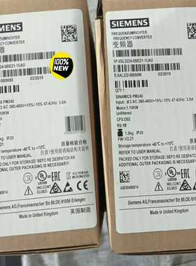 6SL3224-0BE21-1UA0西门子全新G120功率--议价商品