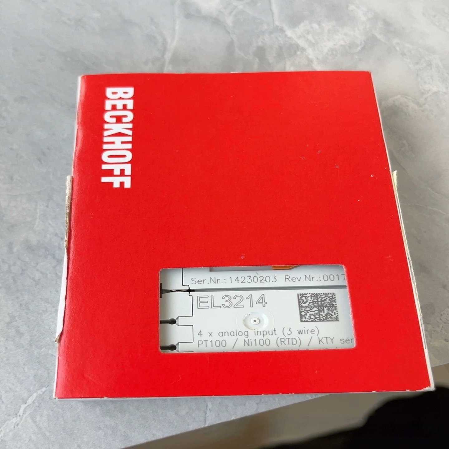 询价~个人倍福EL3214模块，未拆包装，温度传感模拟输入