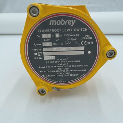 Mobrey Flameproof Level Switch S250DAF84 SIRA 03ATEX1140X