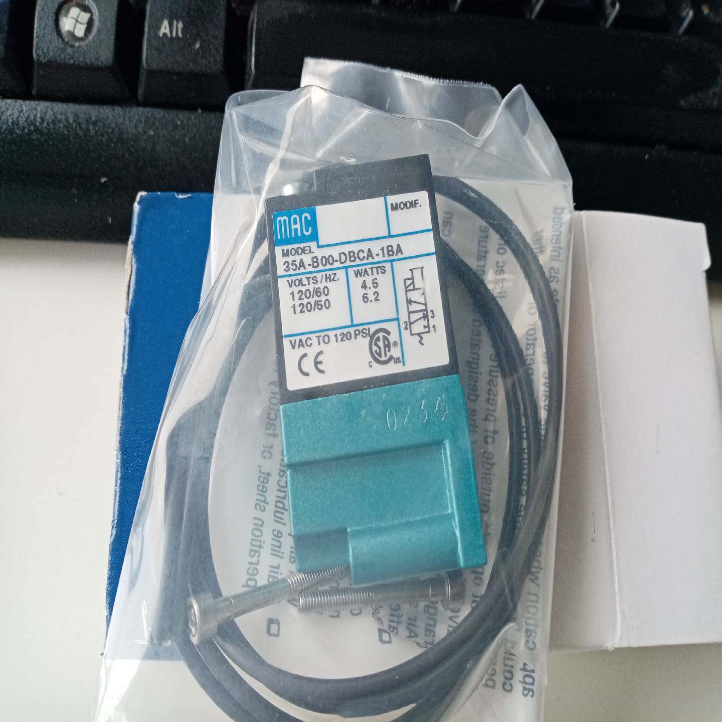 美国MAC电磁阀35A-B00-DBCA-1BA，进【博航商行】