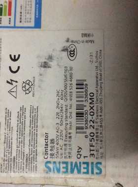 接触器3TF5022-OXF0线圈110VAc和AC询价
