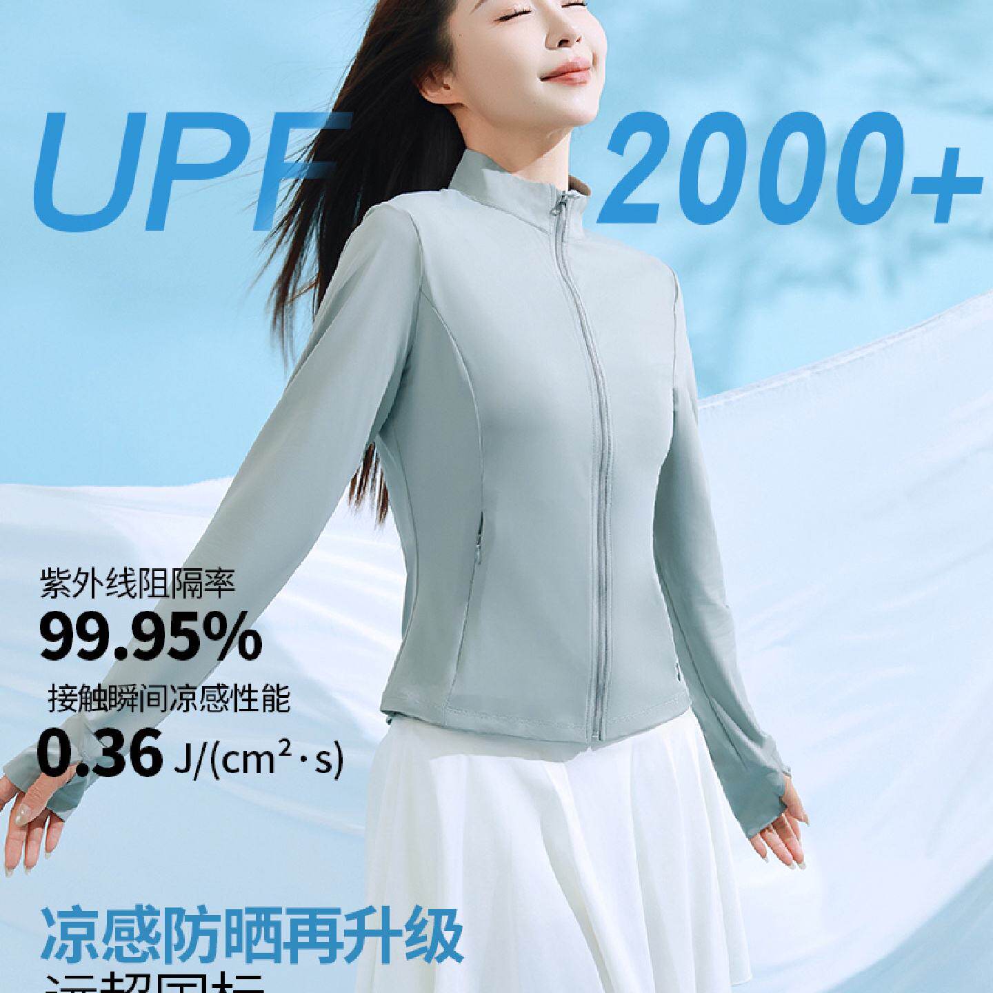 防晒衣女2025夏季立领修身收腰透气冰丝防紫外线防晒服短款薄外套