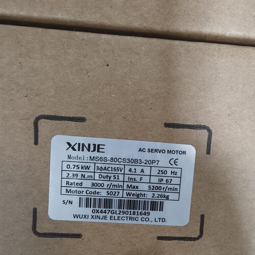 询价-信捷750W电机MS6S80CS30B32