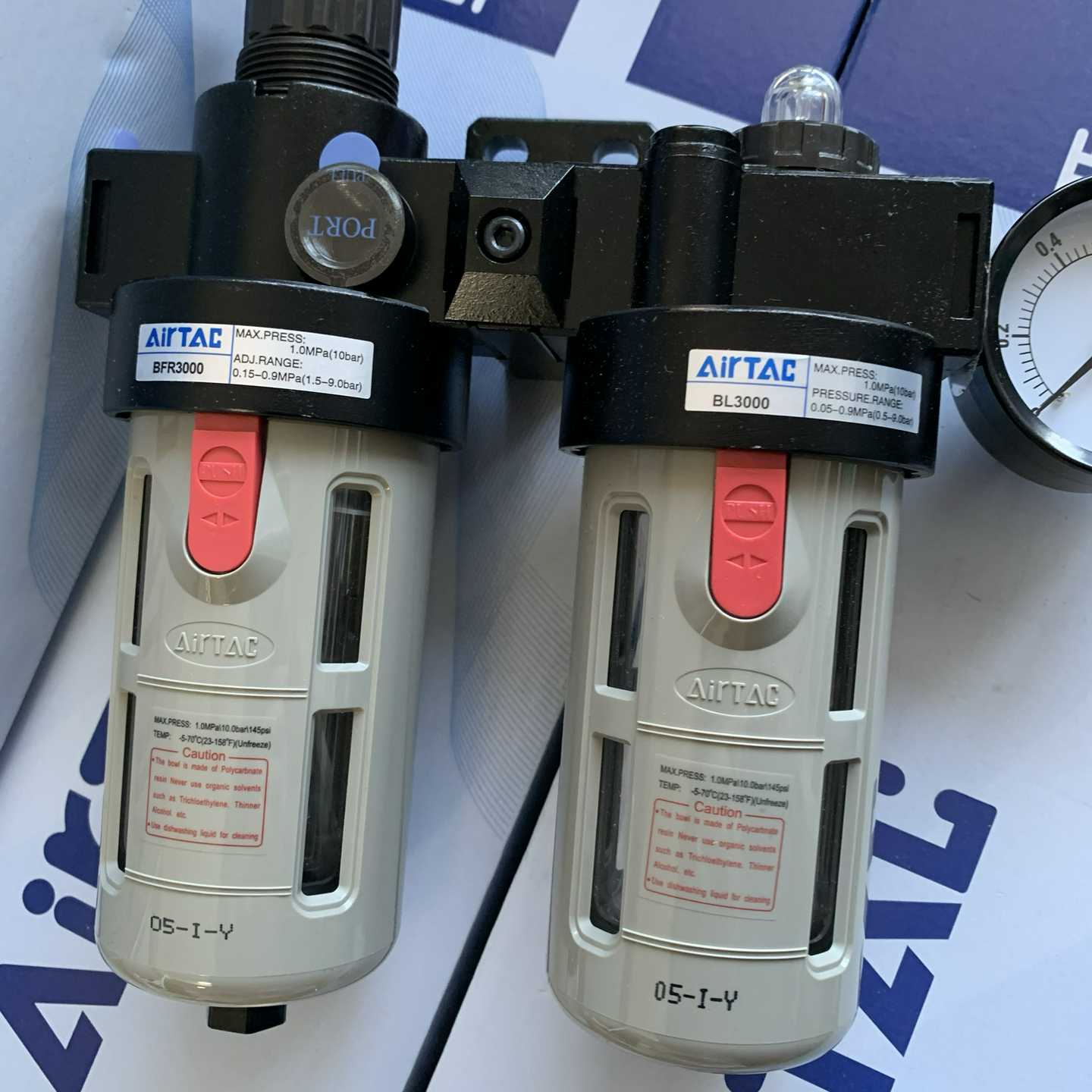 台湾亚德客气动两二联件BFR3000和BL3000组合气源处理器V