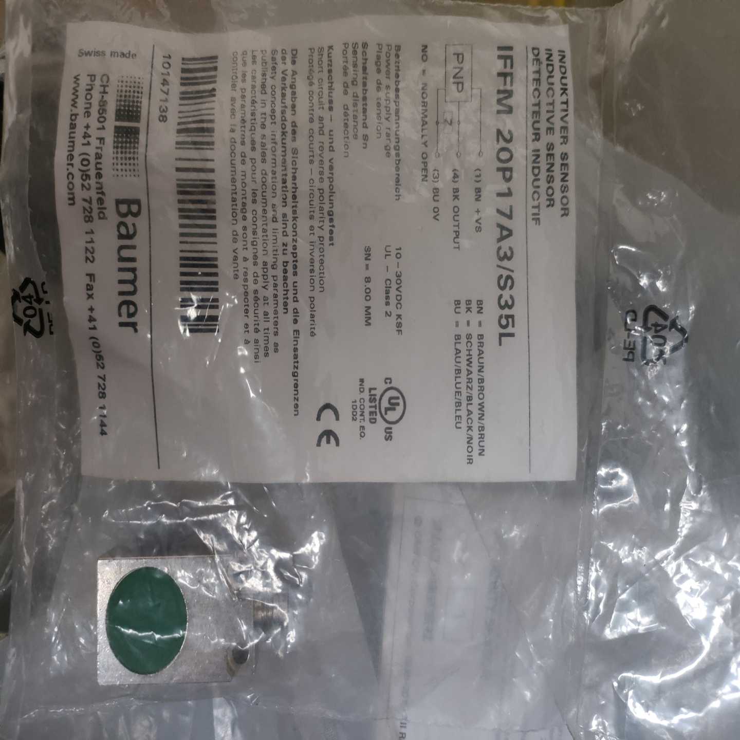 IFFM20P17A3/S35L德国Baumer询价