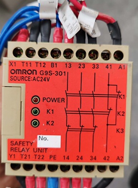 议价欧姆龙安全继电器G9S301拆机时候小心底座弄开裂了