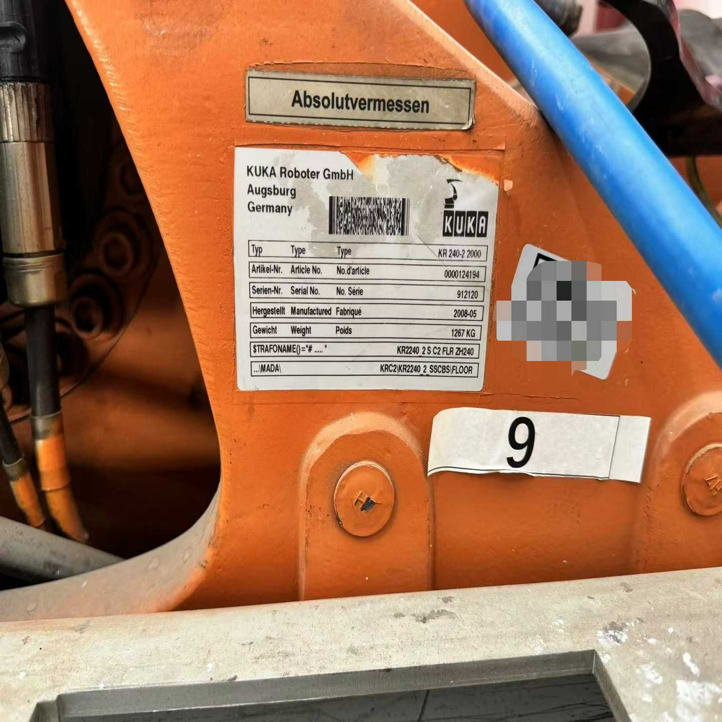 咨询-kr240-22000库卡C2机器人