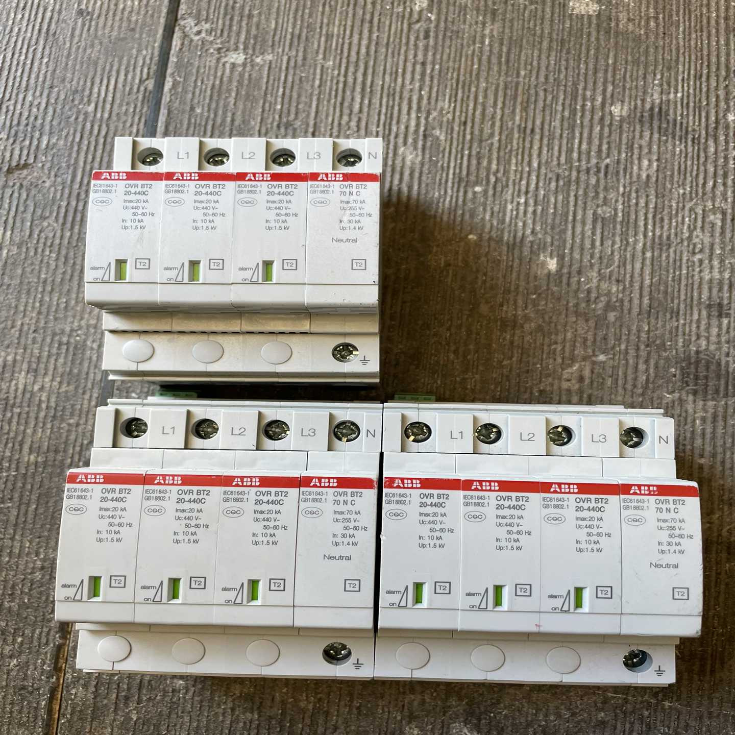 ABB浪涌保护器OVRBT220-440C，3PN，2