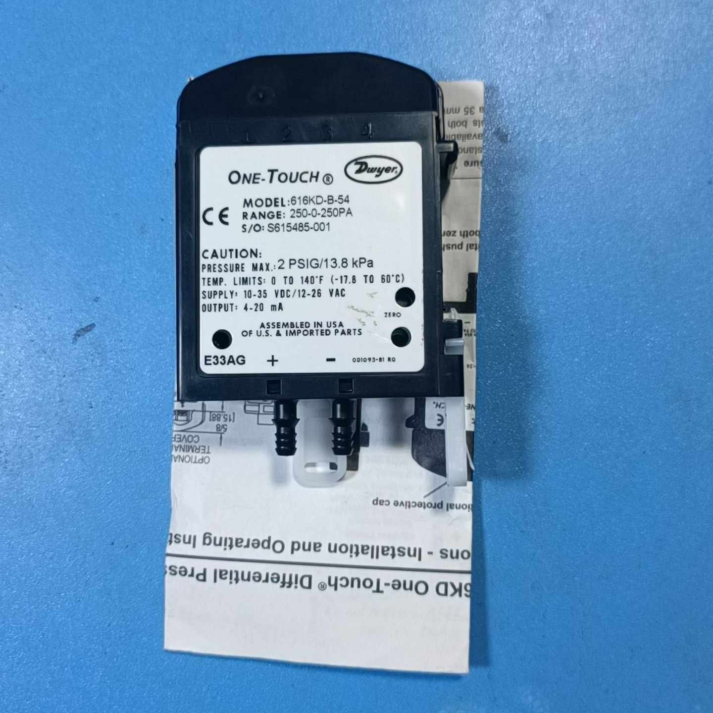 Dwyer德威尔压差传感器616kd-B-54,量程-250【博航商行】