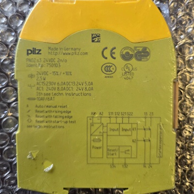 配件下单皮尔兹安全继电器PNOZs3750103议价