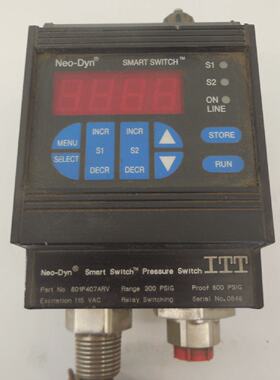 NEW ITT NEODYN 801P407ARV PRESSURE SWITCH