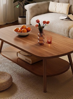 茶几客厅家用双层桌子沙发边几简约北欧小户型出租屋茶几阳台茶桌