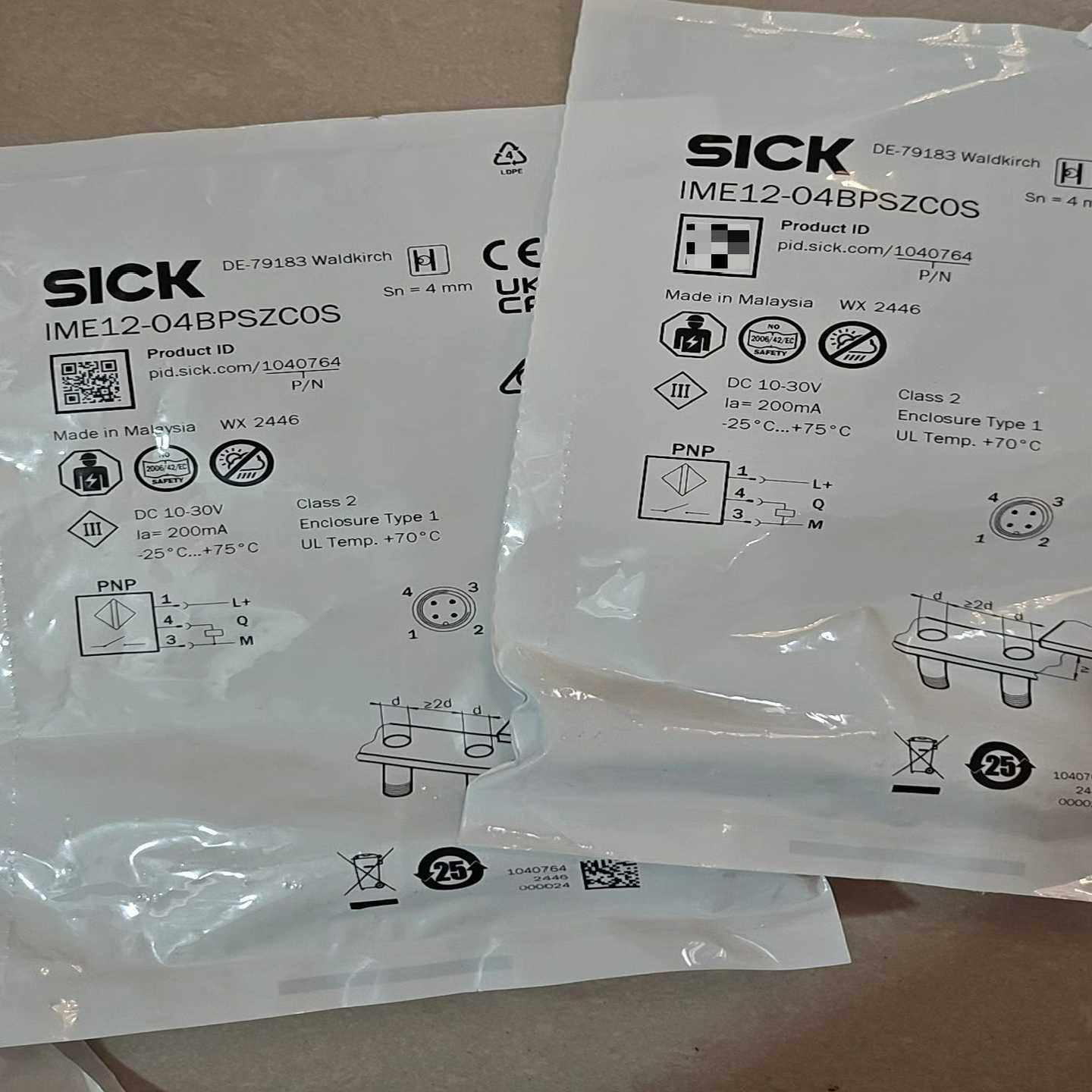 西克光电传感器IME12-04BPSZC0S询价