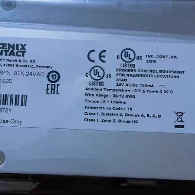 菲尼克斯交换机FLSWITCHSFN8TX24VA拍前询价