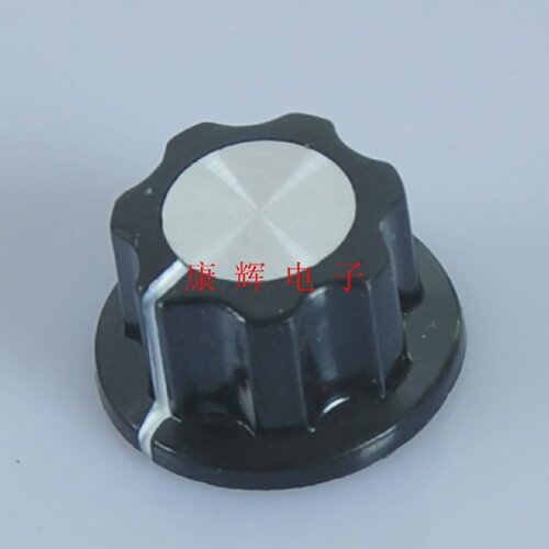 电位器旋钮此款可用于WH118/WX050等胶木旋钮/帽子铜芯6mm内孔