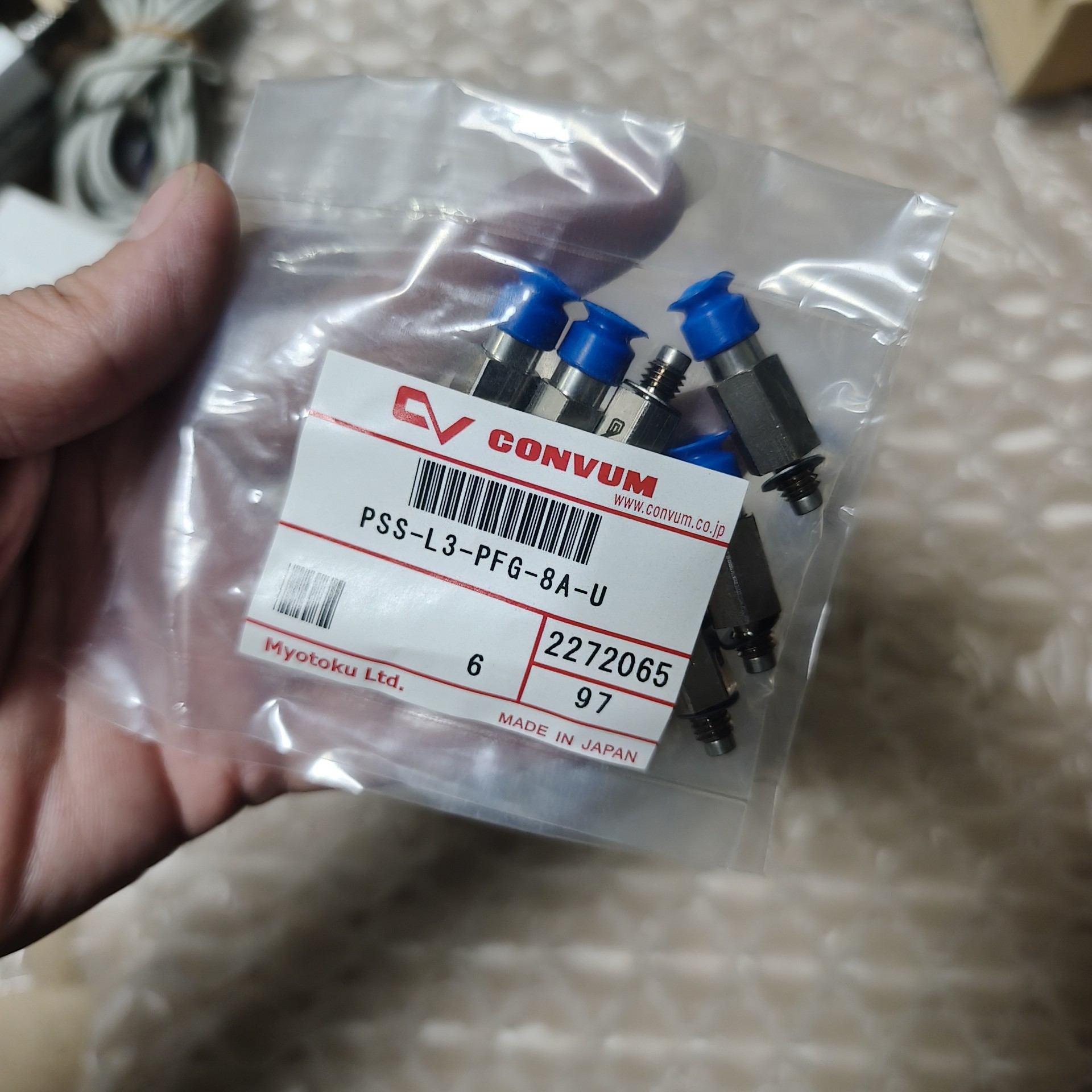 询价日本妙德CONVUM真空吸嘴PSS-L3-PFG-8A-U