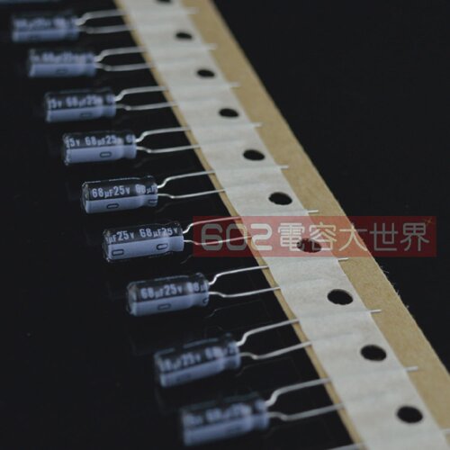 200只25v68uf尼吉康5*11电解电容高频低阻HV开关电源LED滤波105度