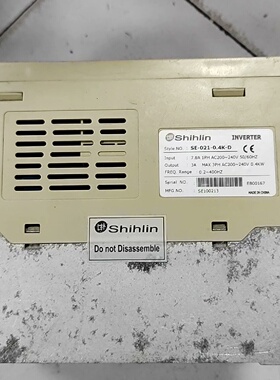 【议价】士林变频器SE-021-0.4K-D 实物图220V0.4K