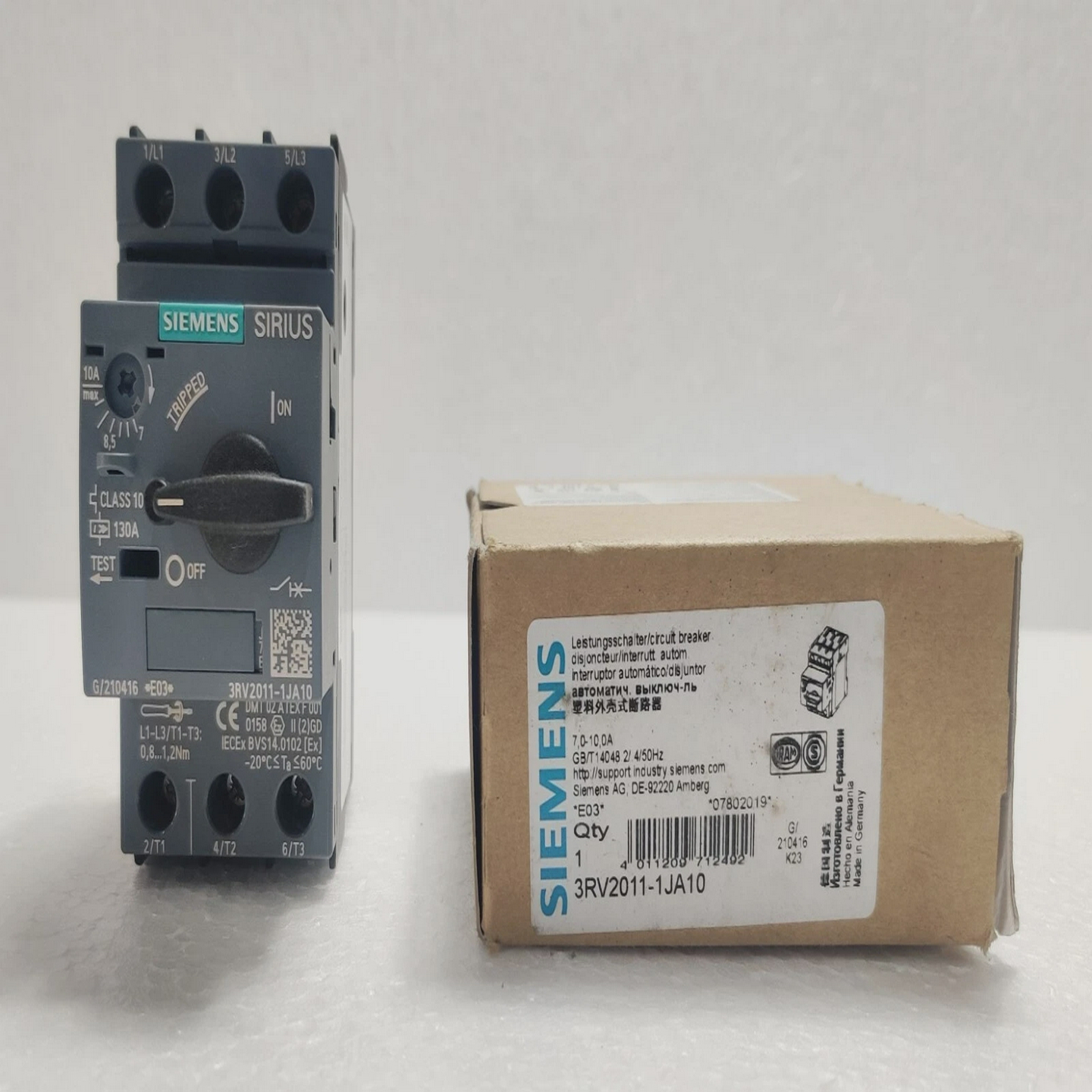 SiemensSirius3RV2011-1JA10CircuitBreaker