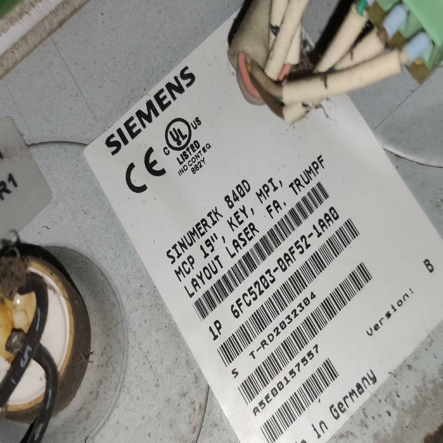 议价6FC5203-0AF52-1AA0西门子按键板子功能正常现货/维修