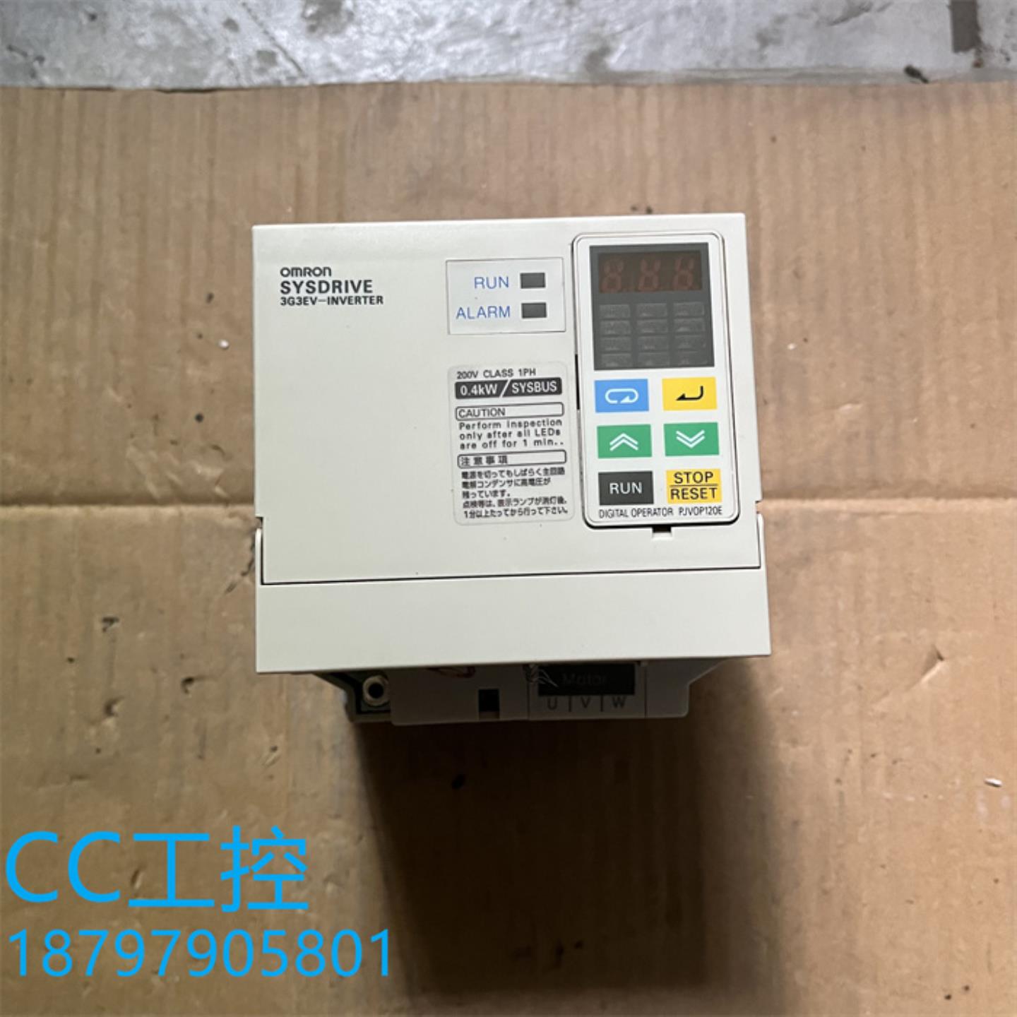 二手安川变频器3G3EV-AB007-CE 220V 075KW包好 现货