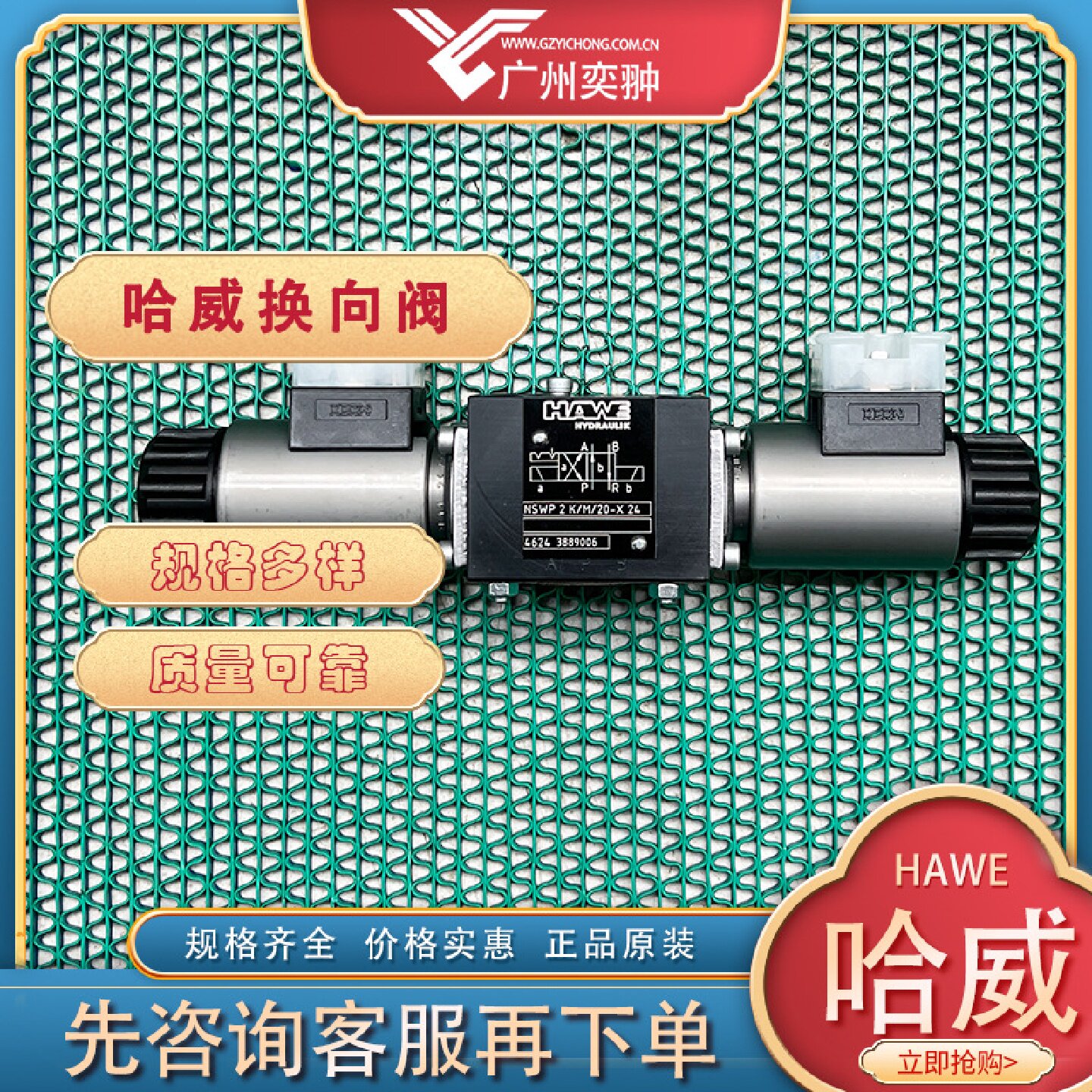 寻X进口HAWE哈威NSWP2KM20X24换向阀原装NSWP系