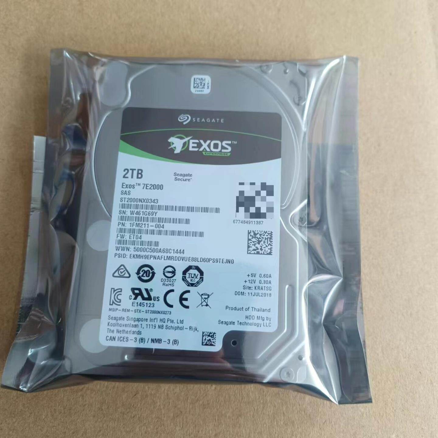 议价希捷 ST2000NX0343 2TB 25寸72K 1