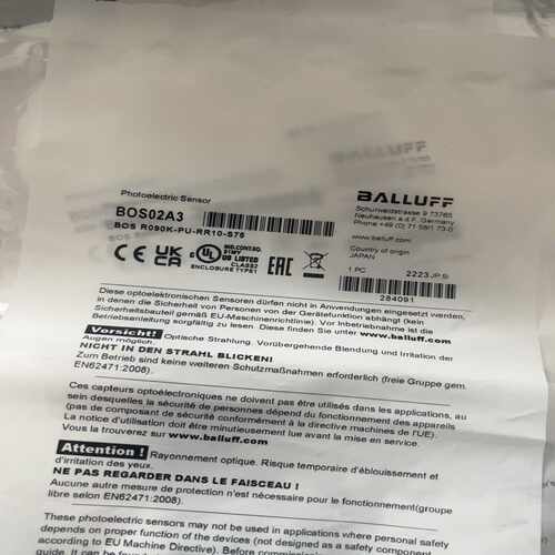 BALLUFF/巴鲁夫BOS02A3BOSR090询价