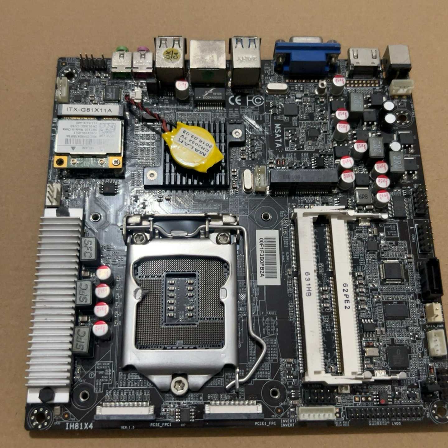 ITX-G81X11A主板，17x17小主板，支持英特尔四代--议价商品