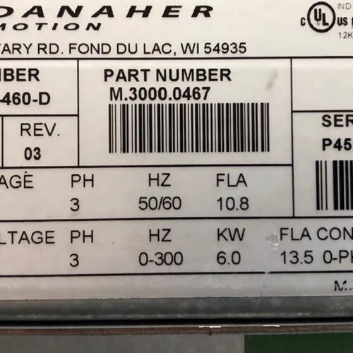 【询价】DANAHER丹纳赫驱动器MMC-SD-6.0-460-D