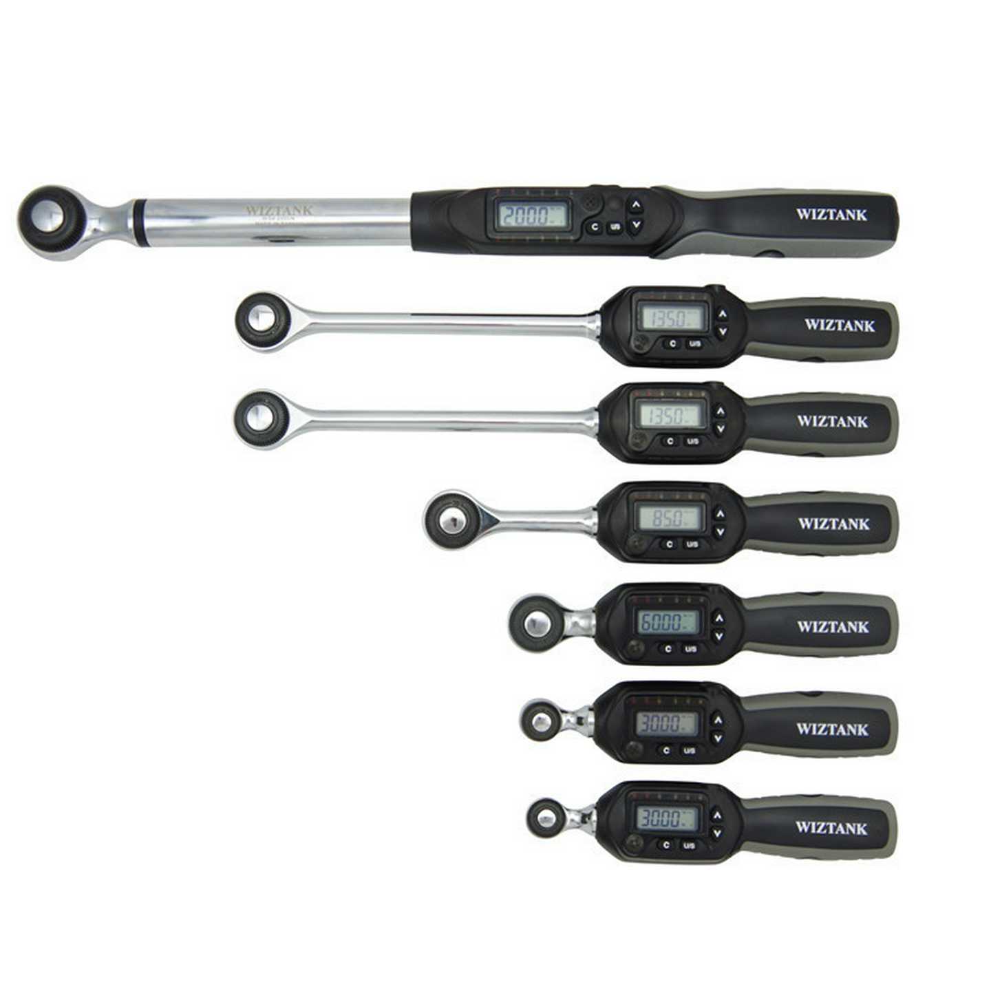 17-340NM电子数显扭扳手WS4-340CN紧固扭矩扳手 台湾WIZTANK