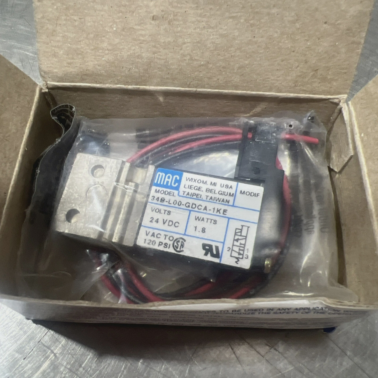 Mac34B-L00-GDCA-1KE阀门NosSurplus