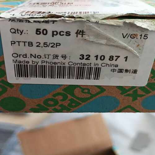 phoenix 接线端子 PTTB2.5/2P~询价